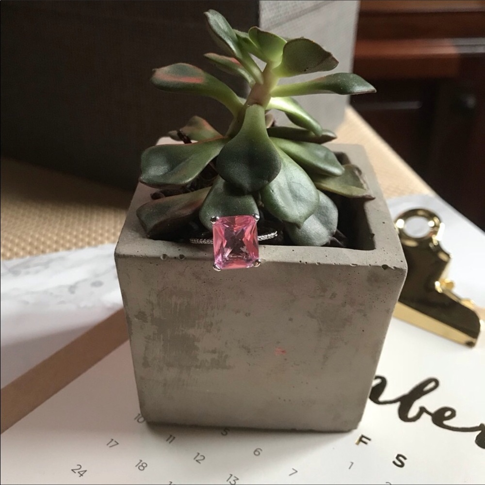๐๐Sterling Silver plated Pink Ring ๐๐๐๐ - Picture 5 of 8